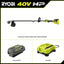 RYOBI 40V HP Brushless 15 in. Cordless Carbon Fiber Shaft Attachment Capable String Trimmer with 4.0 Ah Battery and Charger