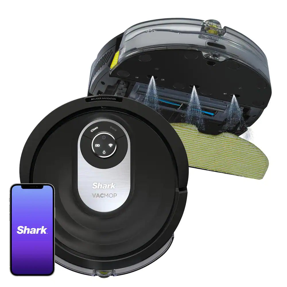 Shark AI VACMOP PRO Pet Robot Vacuum Cleaner and Mop with LIDAR Navigation Home Mapping and Wi-Fi Connected