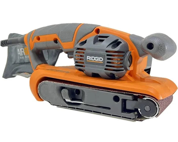 RIDGID 6.5 Amp Corded 3 in. x 18 in. Heavy-Duty Variable Speed Belt Sander with AIRGUARD Technology