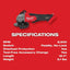 Milwaukee M18 FUEL 18V Lithium-Ion Brushless Cordless 4-1/2 in. ./5 in. Grinder with Paddle Switch with (1) 5.0 Ah Battery