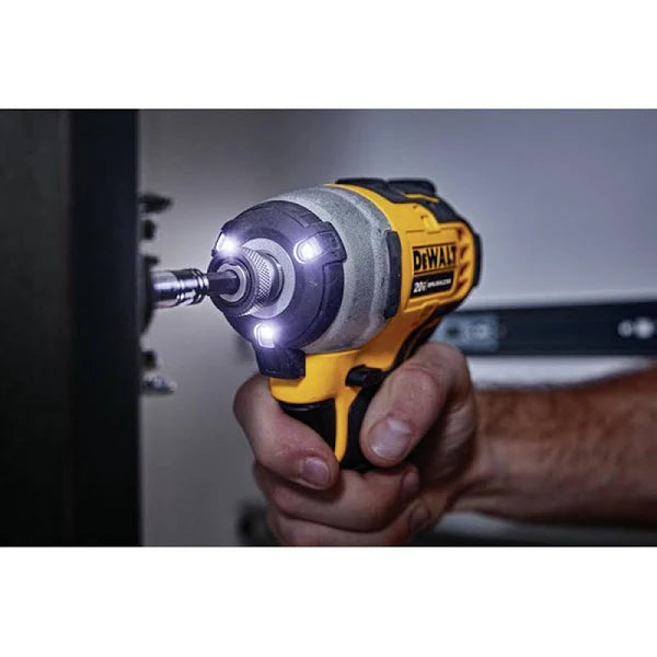 DEWALT ATOMIC 20V MAX Cordless Brushless Compact 1/4 in. Impact Driver with 20V 3.0Ah Compact Lithium-Ion Battery