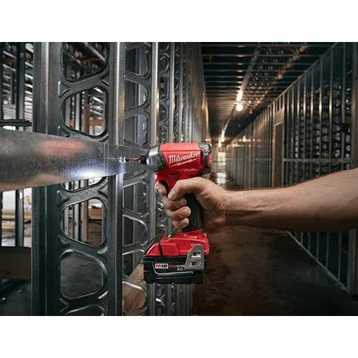 Milwaukee M18 FUEL SURGE 18V Lithium-Ion Brushless Cordless 1/4 in. Hex Impact Driver Compact Kit with Two 5.0 Ah Batteries