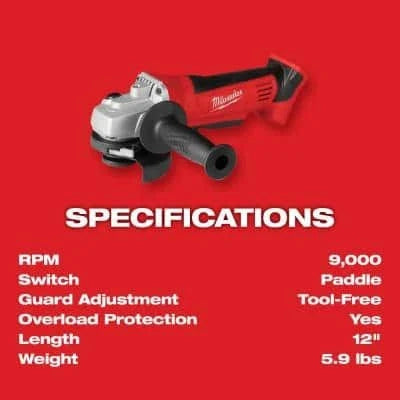 Milwaukee M18 18V Lithium-Ion Cordless 4-1/2 in. Cut-Off/Grinder with Oscillating Multi-Tool