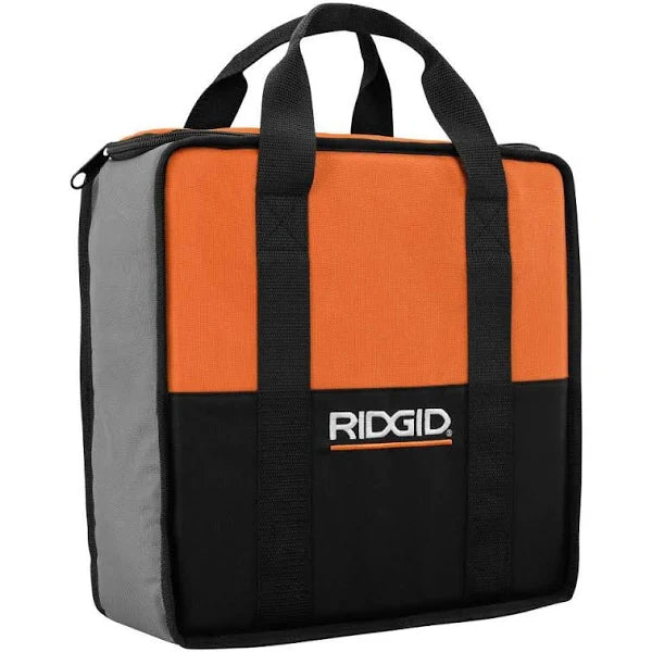 RIDGID Pneumatic 15-Gauge 2-1/2 in. Angled Finish Nailer with CLEAN DRIVE Technology, Tool Bag, and Sample Nails