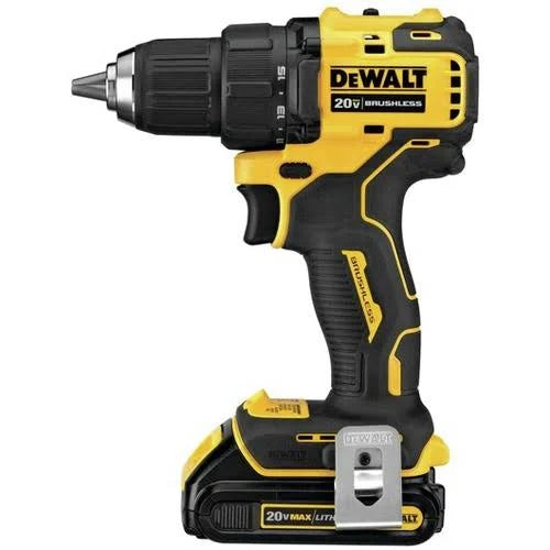DEWALT ATOMIC 20V MAX Lithium-Ion Cordless Brushless Combo Kit with (2) 1.5Ah Batteries, Charger, and Bag