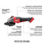 Milwaukee M18 FUEL 18-Volt Lithium-Ion Brushless Cordless 4-1/2 in./6 in. Braking Grinder with Paddle Switch with M18 Hammer Drill