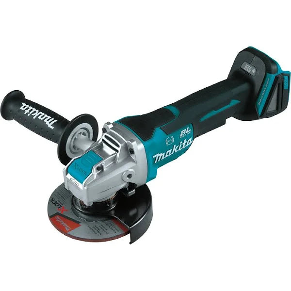 Makita 18V LXT Lithium-Ion Brushless Cordless 4-1/2 in./5 in. Paddle Switch X-LOCK Angle Grinder with AFT, Tool Only