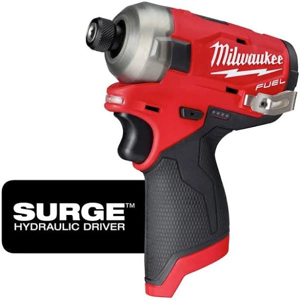 Milwaukee M12 FUEL SURGE 12V Lithium-Ion Brushless Cordless 1/4 in. Hex Impact Driver (Tool-Only)