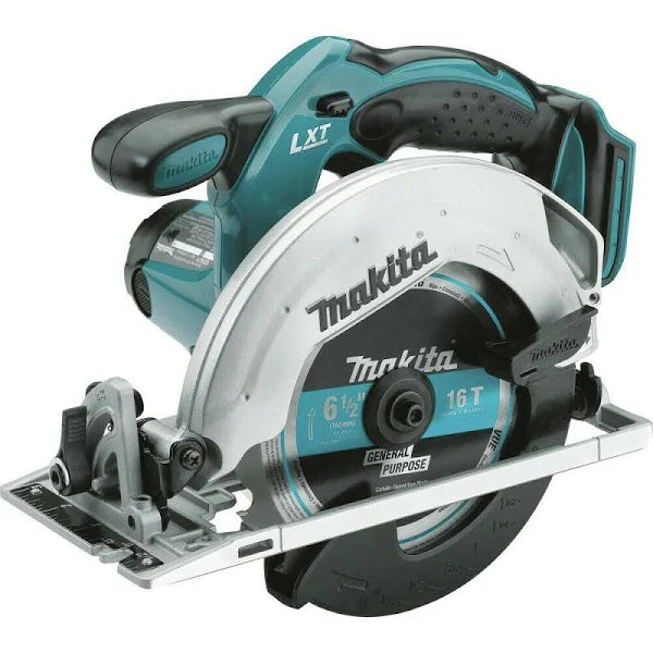 Makita 18V LXT Lithium-Ion Cordless 6-1/2 in. Lightweight Circular Saw and General Purpose Blade (Tool-Only)